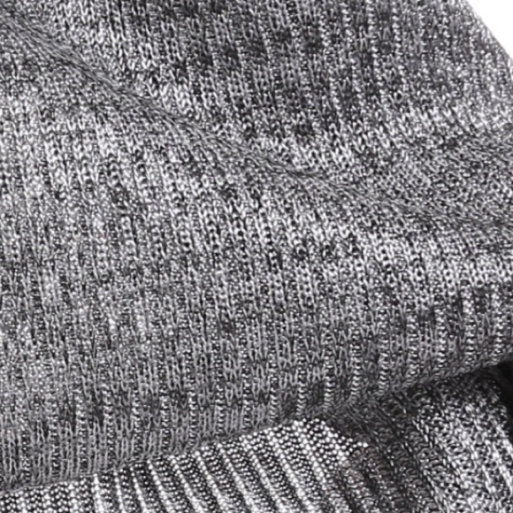 Custom XS Cold Shoulder V-Neck, Black & Dark Gray - Picture 5 of 7