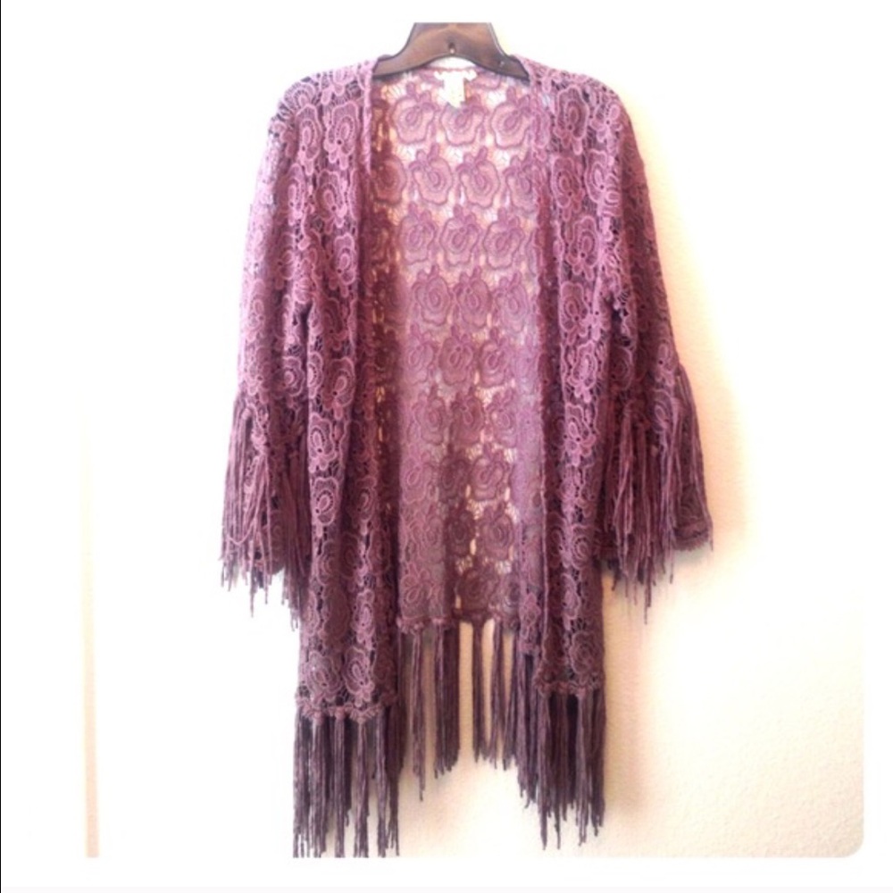Bike Longer Cardigan with Tassels