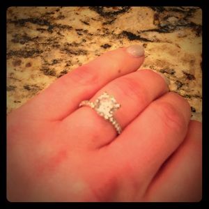 Tiffany Inspired Swarovski Cubic Zirconia Ring