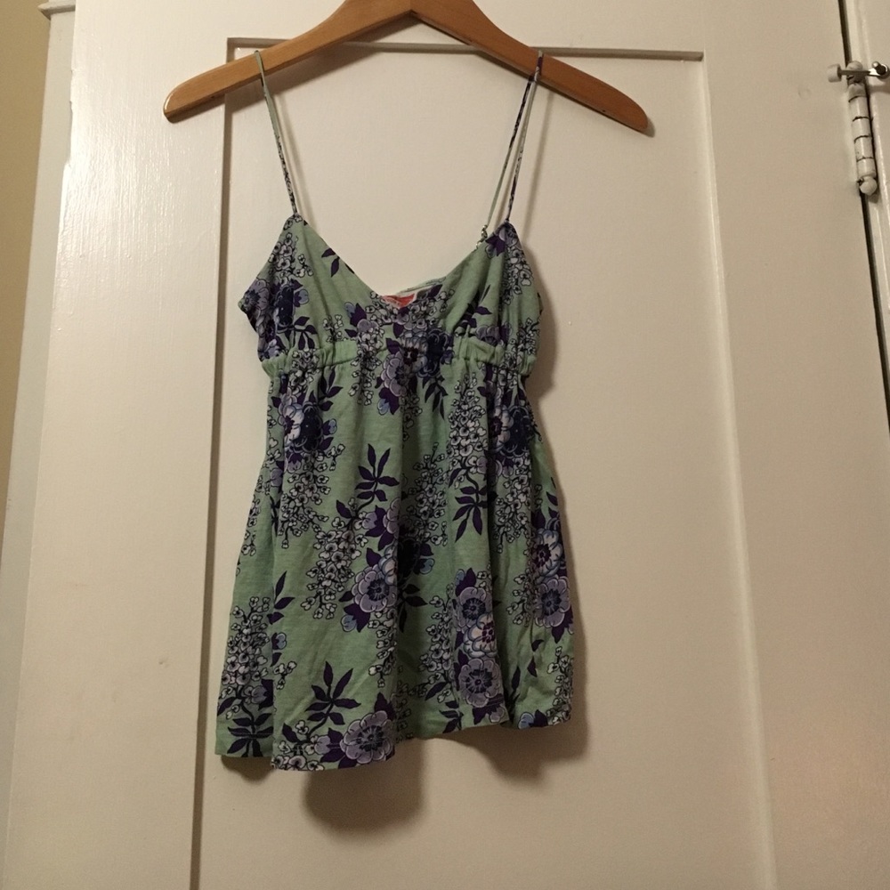 Free people floral tank top