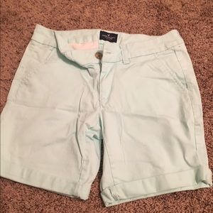 Aqua Bermuda shorts