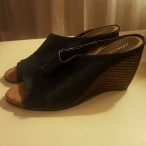 Wedge heel slides, new without tags.