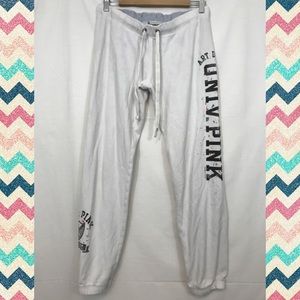 VS Pink Splatter Sweatpants!