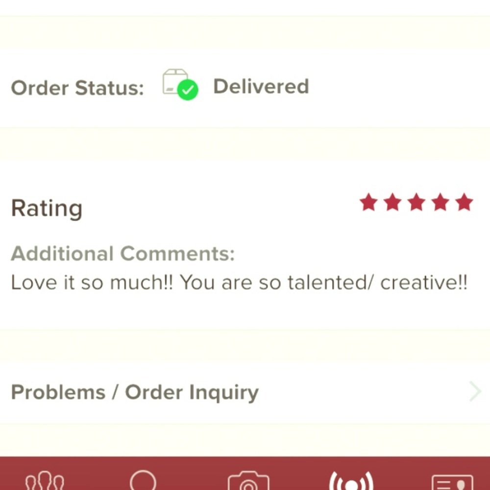 Sharing love. Feedback on my design. Xoxo