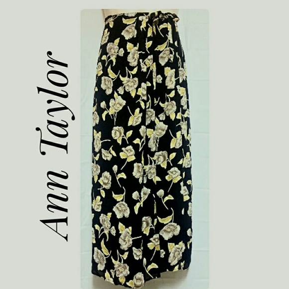 Ann Taylor Dresses & Skirts - Ann Taylor Long  Floral Wrap Skirt $14 *Final*