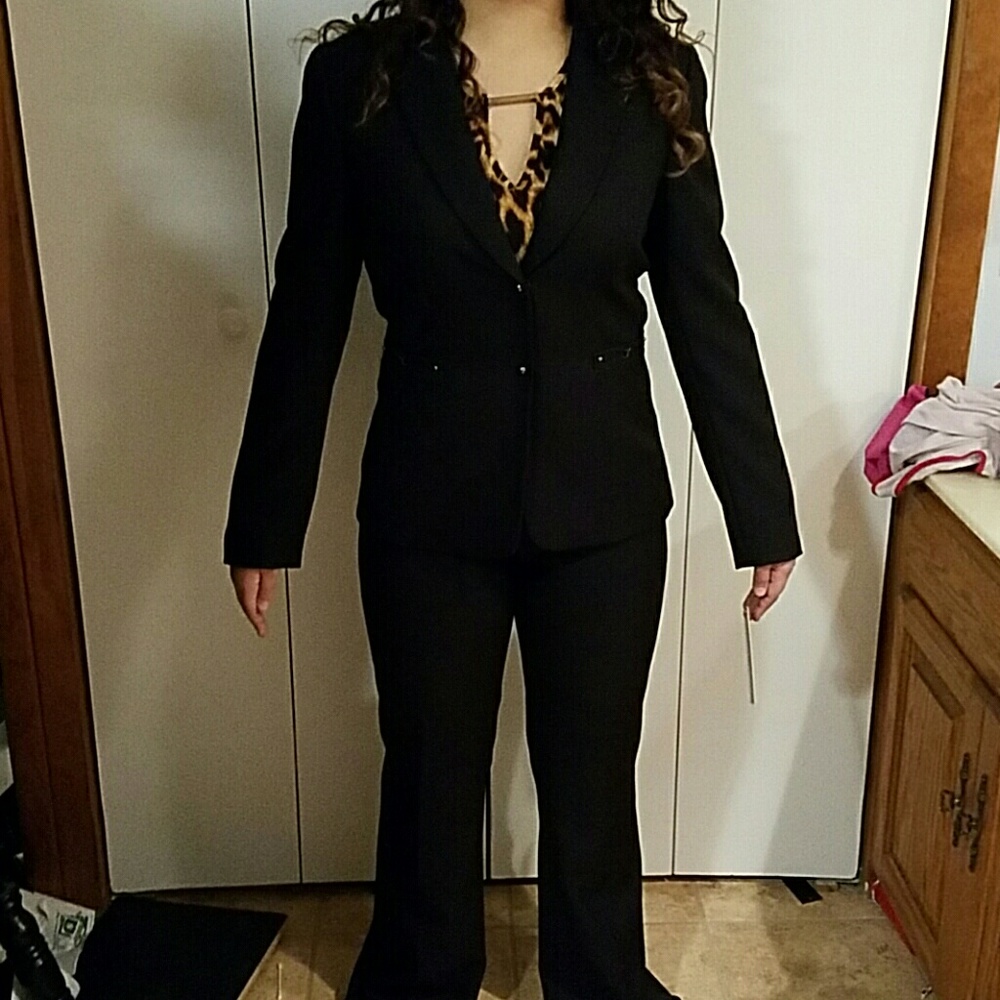 Tahari suit black.