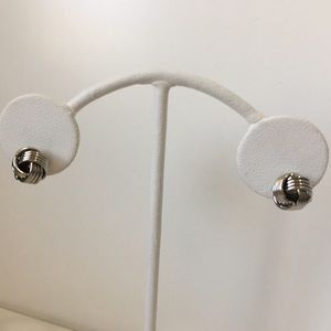Silver Knot Earrings