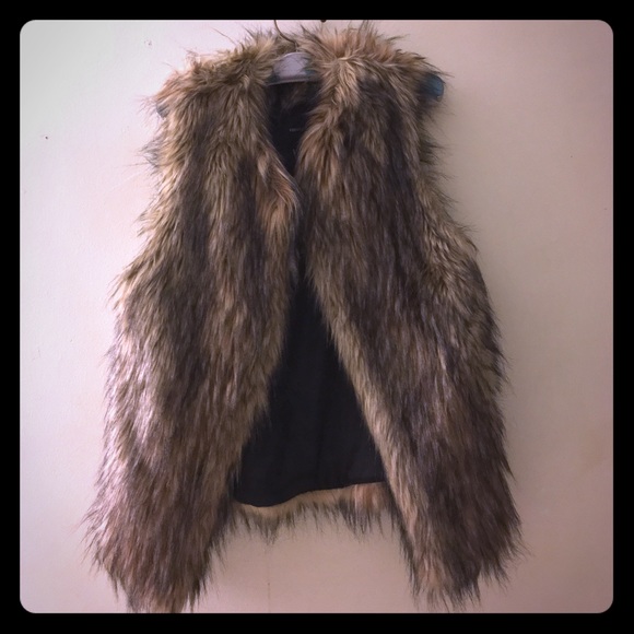 Women's Faux Fur Brown F21 - Picture 1 of 2