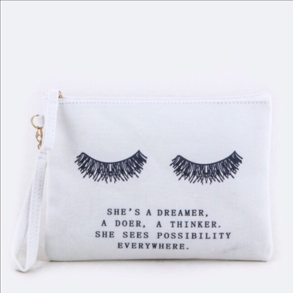 Eyelash zipper pouch.  #WILA