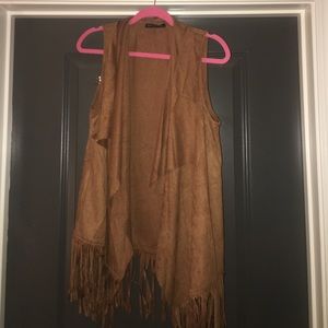 Suede vest