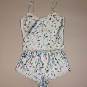 Victoria's Secret Two Piece Silky Floral Set S
