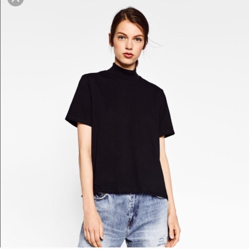Zara high neck tshirt