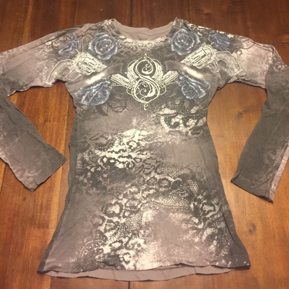 Sinful Guns and Roses Tee