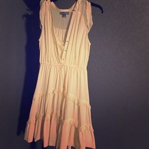 Ivory pleated dress