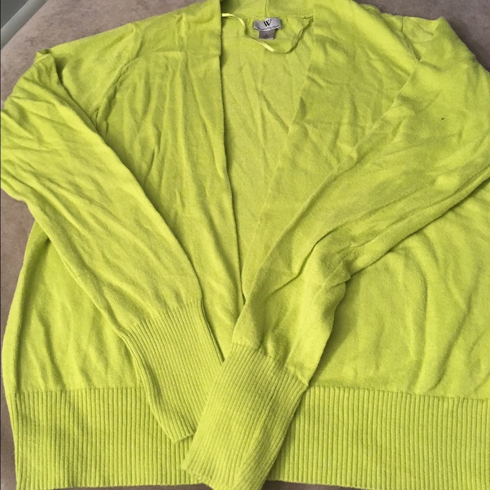 Chartreuse short cardigan