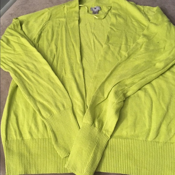 Chartreuse short cardigan - Picture 1 of 3