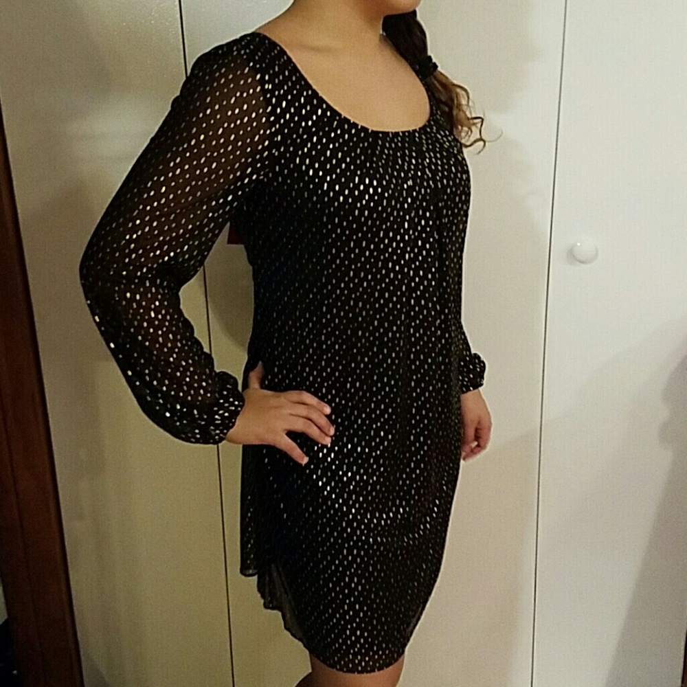 Jessica Simpson dress. Black gold