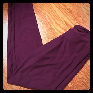 LLR OS Leggings Solid Plum