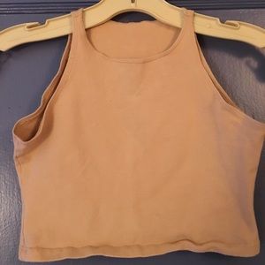 American Apparel Nude Crop Top