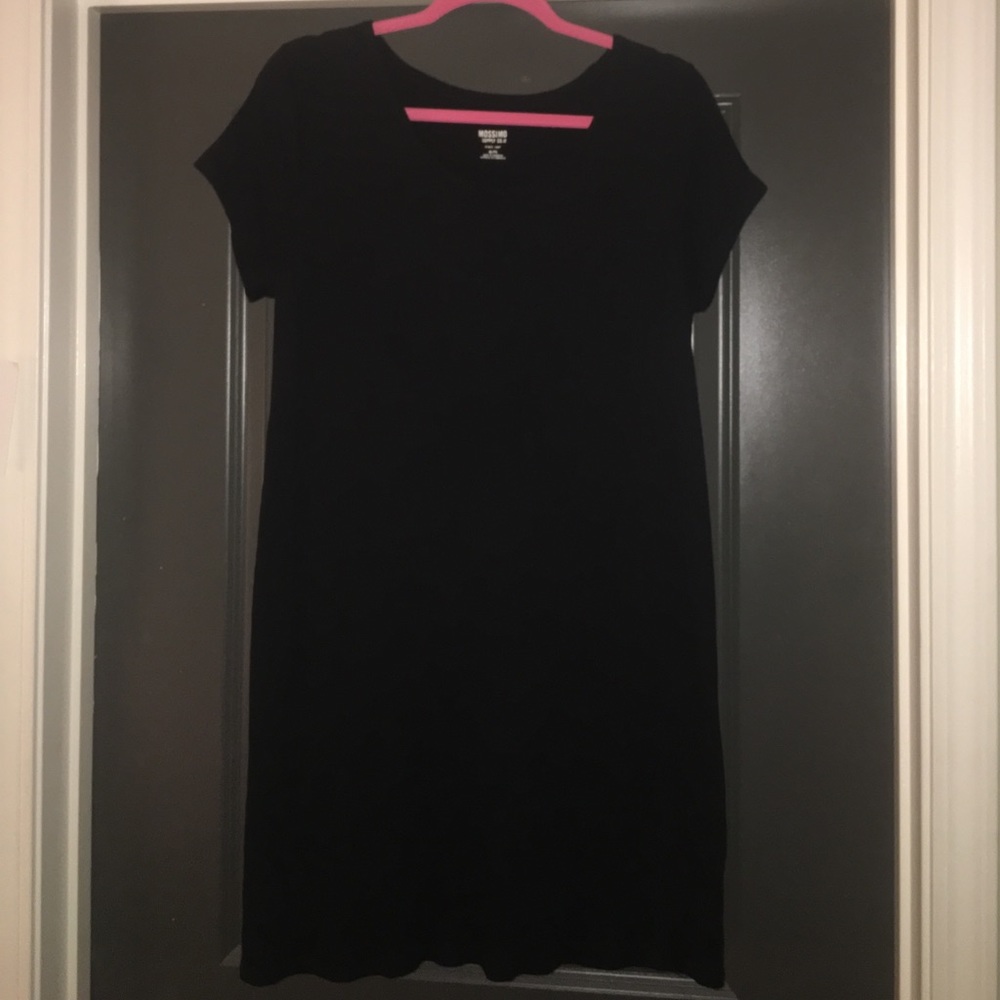 Black knit dress