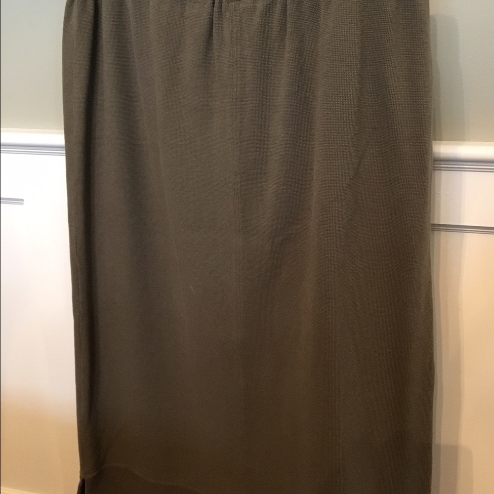 Olive green skirt