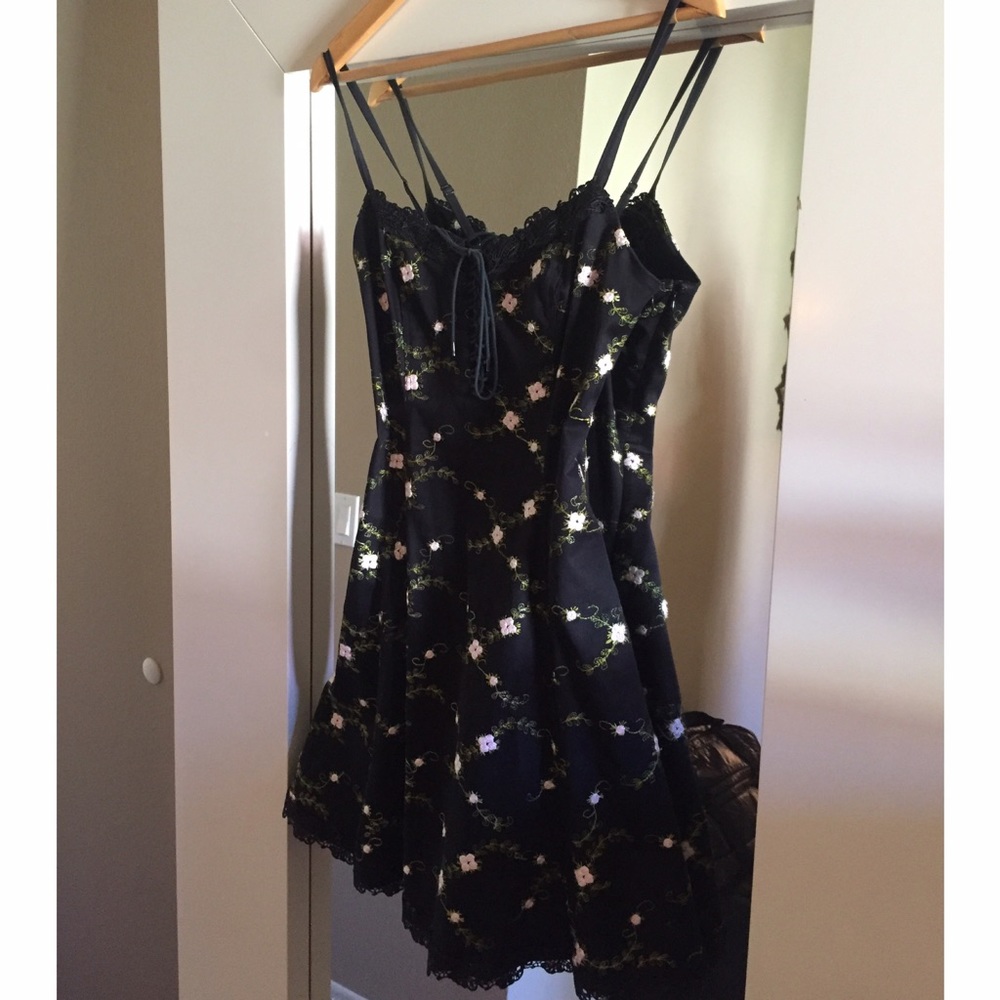 Betsey Johnson Corset Flower Dress size 4
