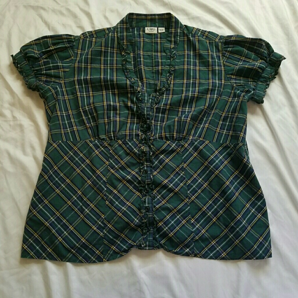 Plaid top