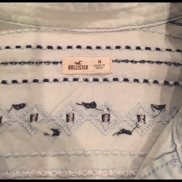Hollister size S Long sleeve light wash shirt - Picture 2 of 4