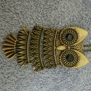 Owl Necklace and Brooch