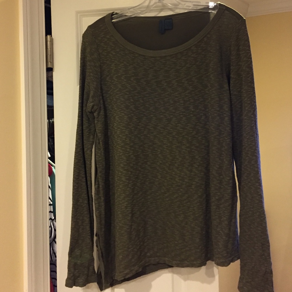 Olive Green Long Sleeve Tee