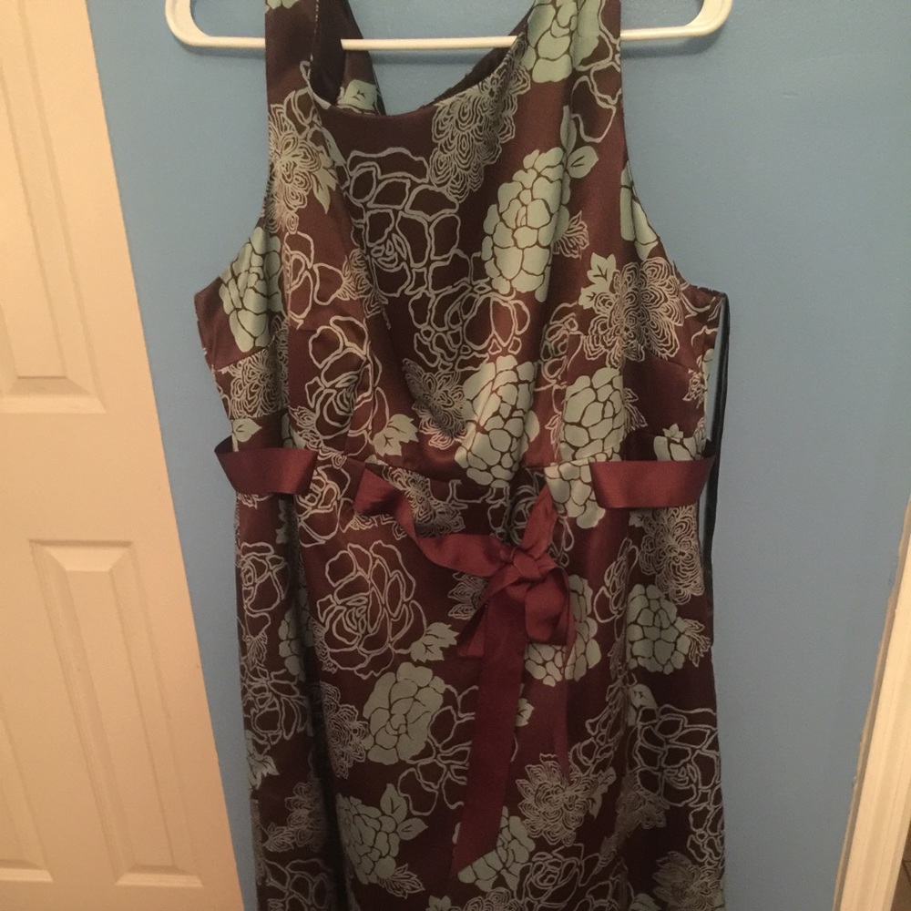 Really  cute dress brown and blue