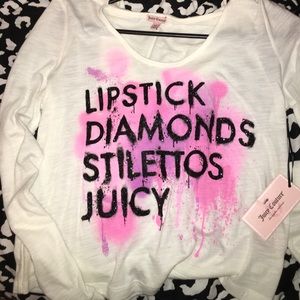 Juicy Couture long sleeve with hood!