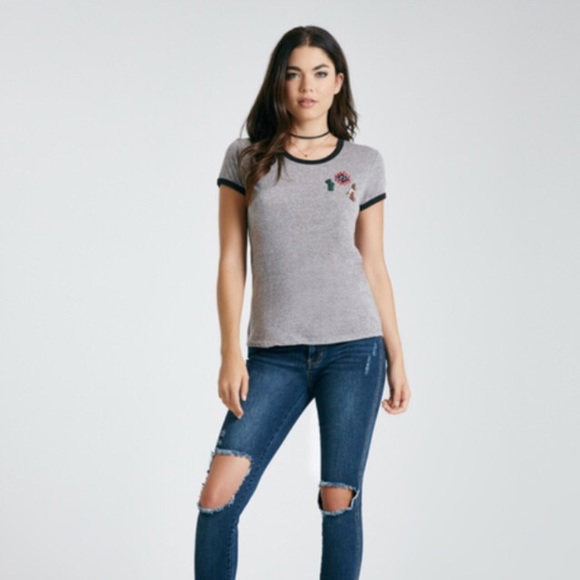 🦋💕Patched Ringer Tee - Picture 3 of 3