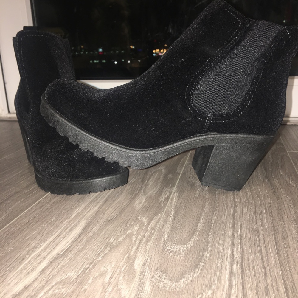 Black ankle boots