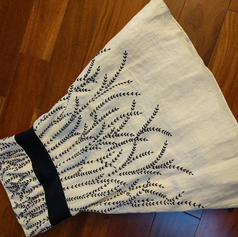 SOLD Ann Taylor strapless linen dress 2p