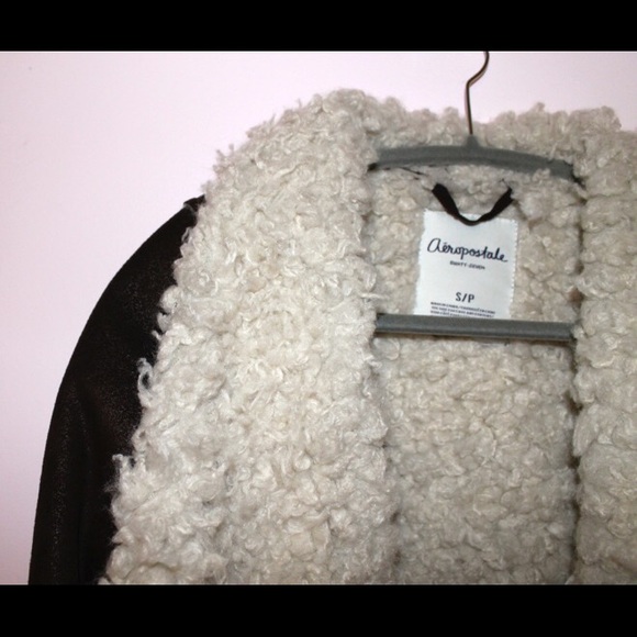 Sherpa Lined Suede Jacket - Worn Once, Size Small - Picture 2 of 2