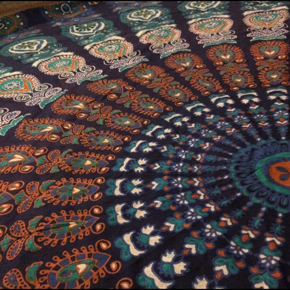 Blue and Brown Tapestry - Picture 2 of 4