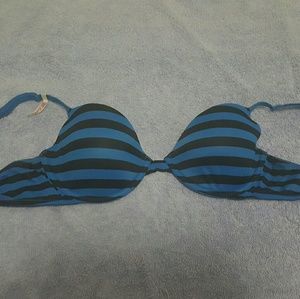 Black and blue stripped bra from PINK