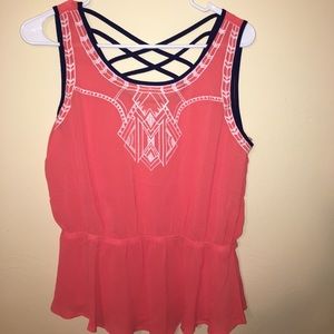 Never worn large peach dress tank
