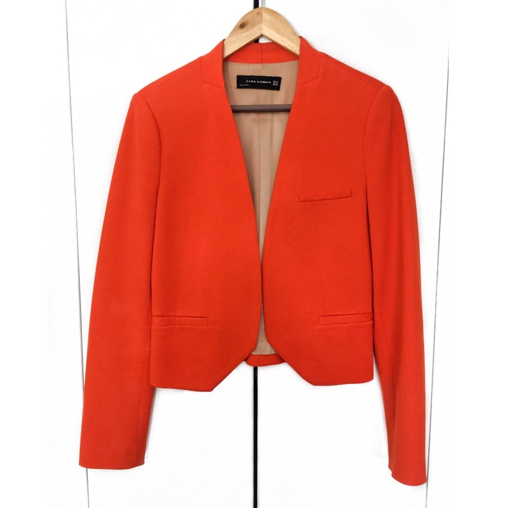 Zara Long Sleeve Cropped Jacket