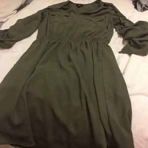 Army green dress