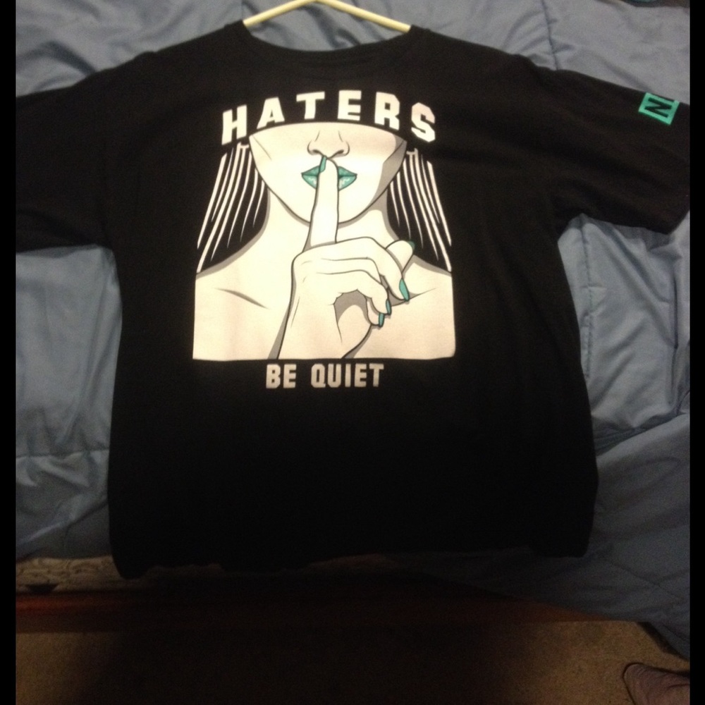 Neff haters be quiet t shirt never worn