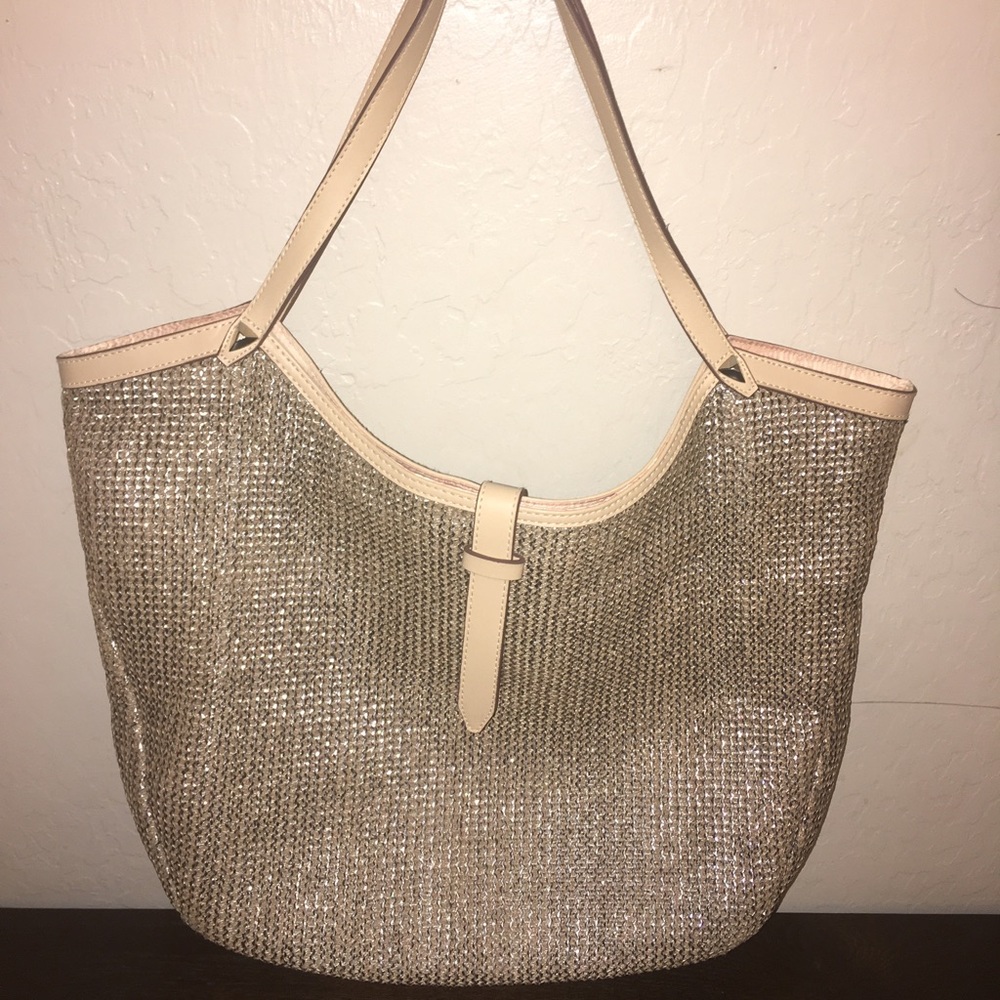 Stella & Dot Champagne colored tote