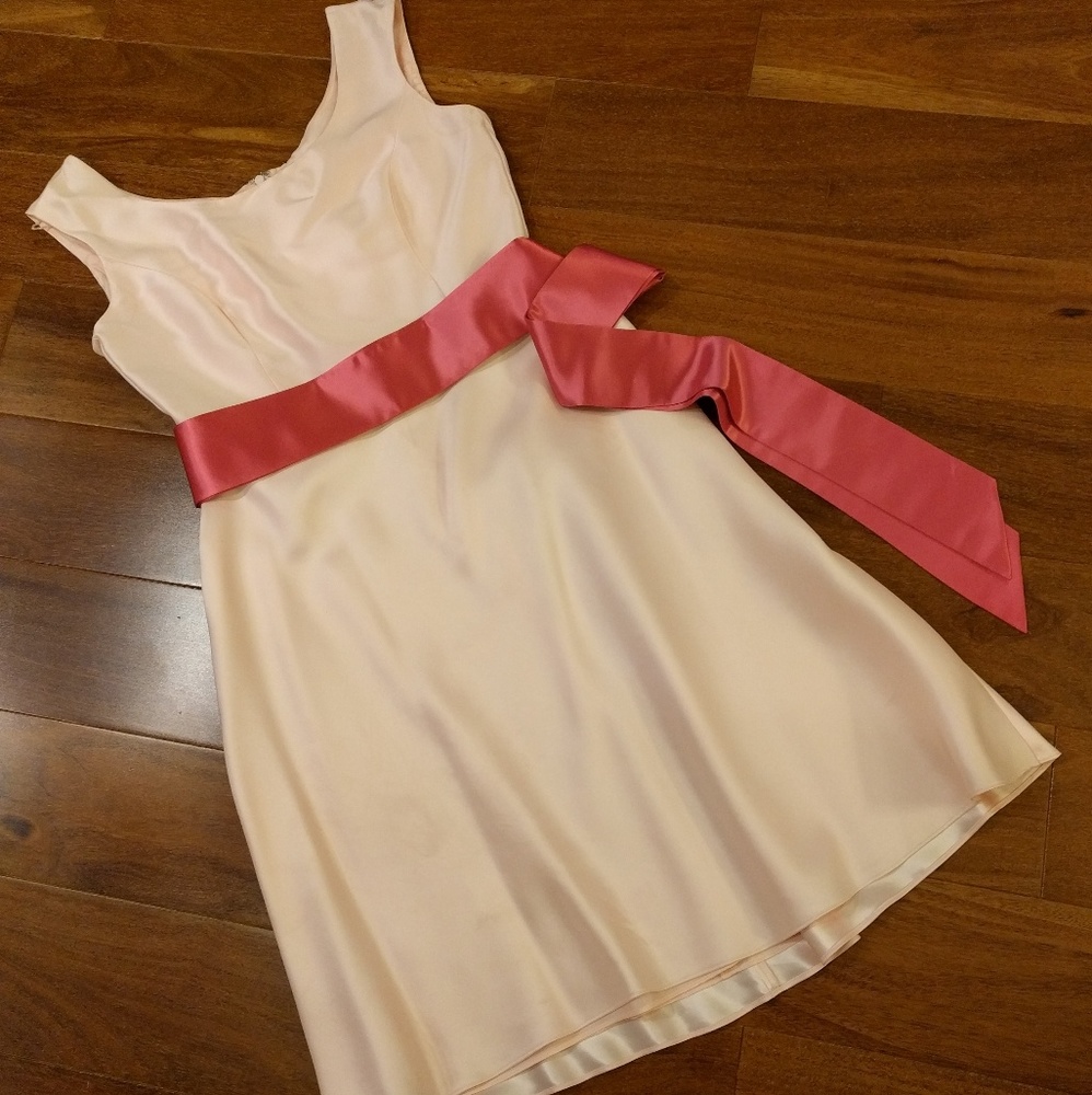 SOLD Ann Taylor bridesmaids dress pink 0p