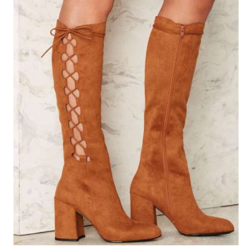 Brand New Nasty Gal Side Story Boots