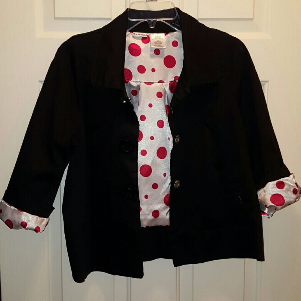 Adorable Chunky Button Fully Lined Blazer