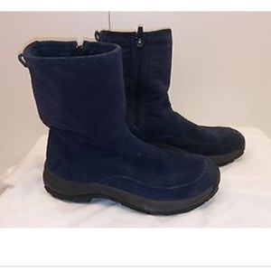 L.L BEAN WOMEN'S BLUE SUEDE BOOTS