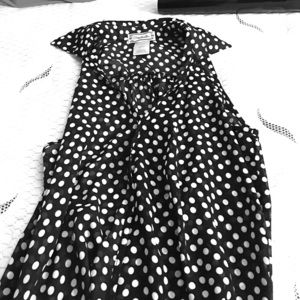 Black polka dot tank