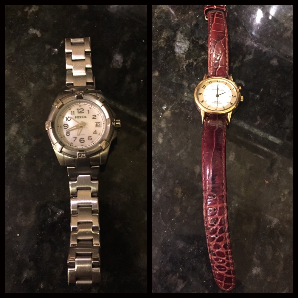 Fossil and Anne Klein bundle 2 watches total