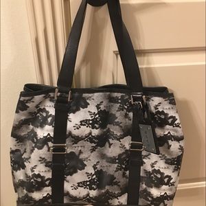 LAMB hand bag black and gray color